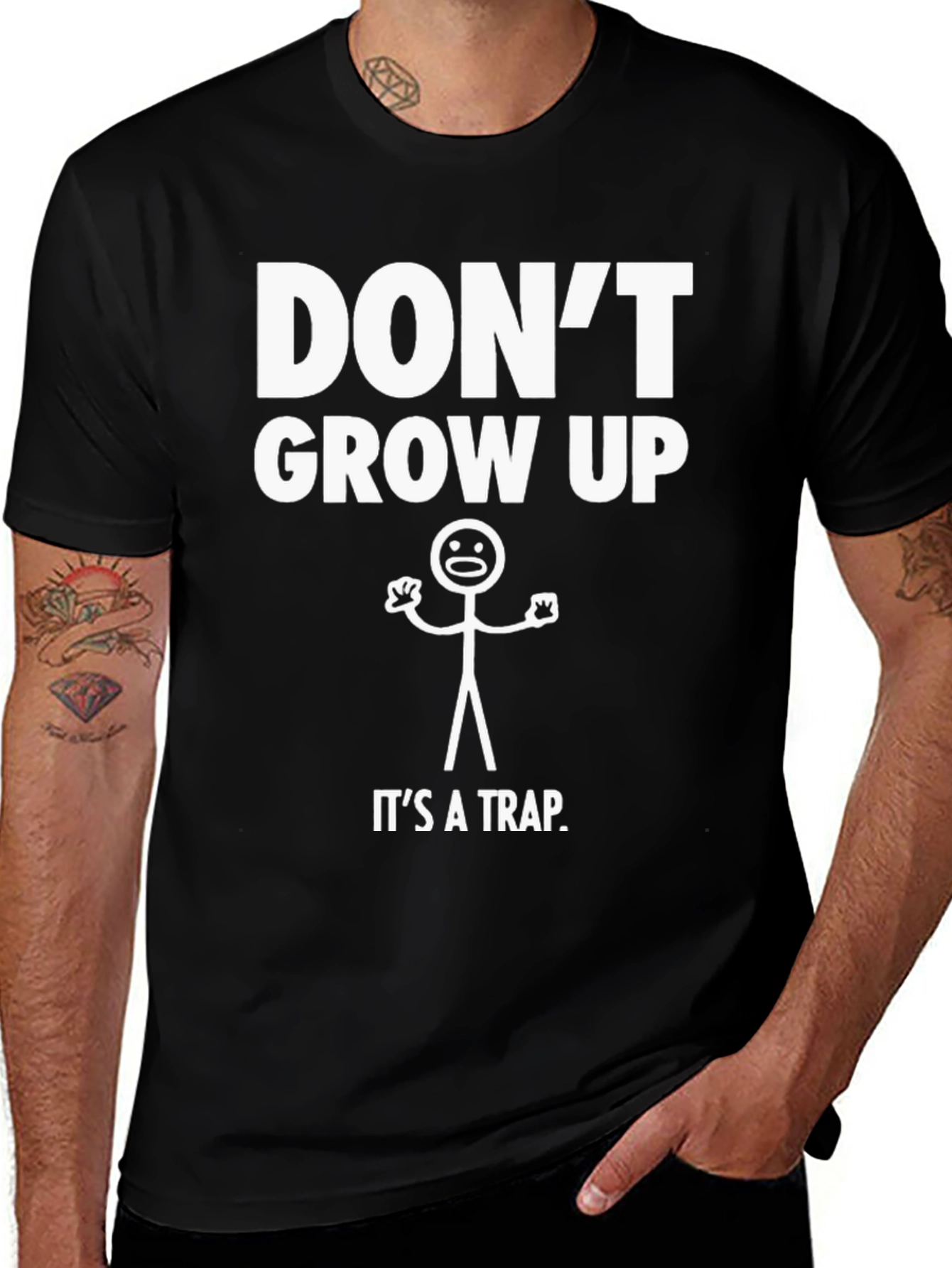 Dont Grow Up T-Shirt - Funny Graphic Tee