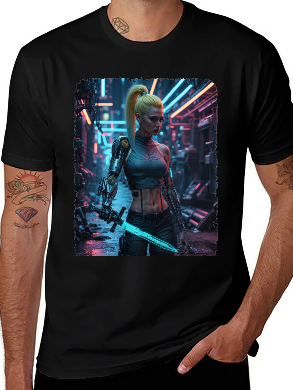 Cyberpunk Warrior T-Shirt