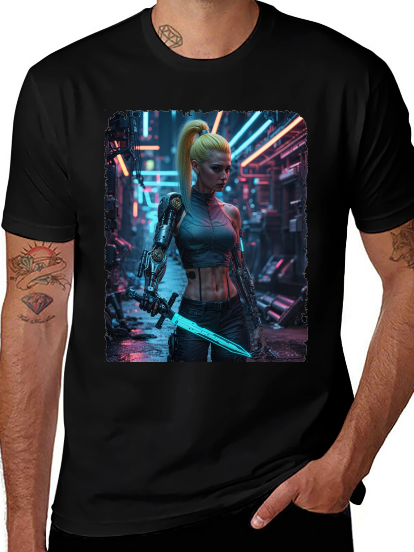Cyberpunk Warrior T-Shirt