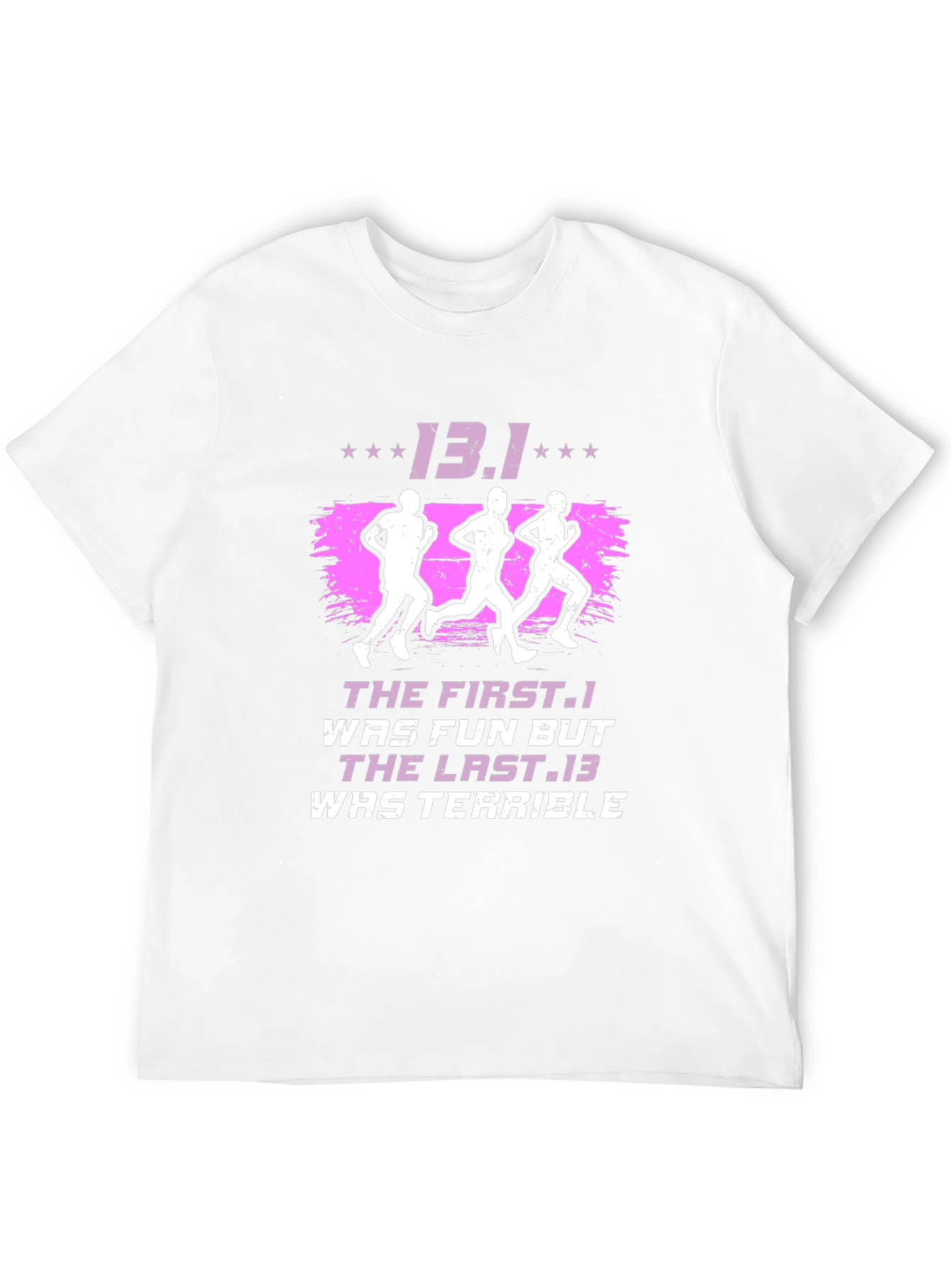 13.1 Half Marathon Runner Black Graphic Tee