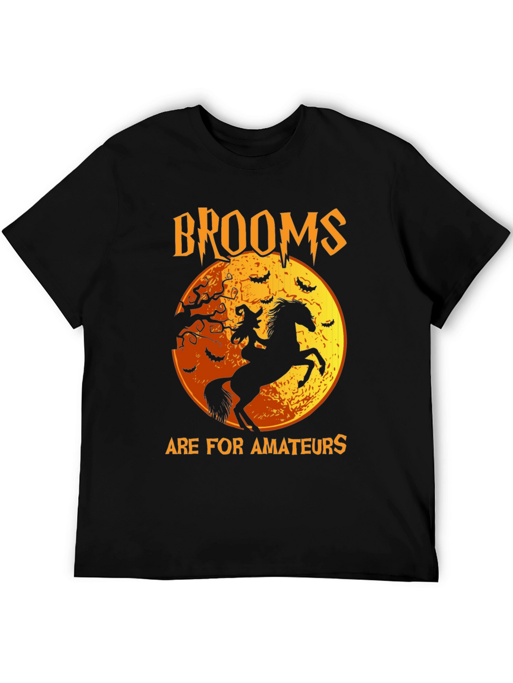 Halloween Witch & Horse Graphic Tee