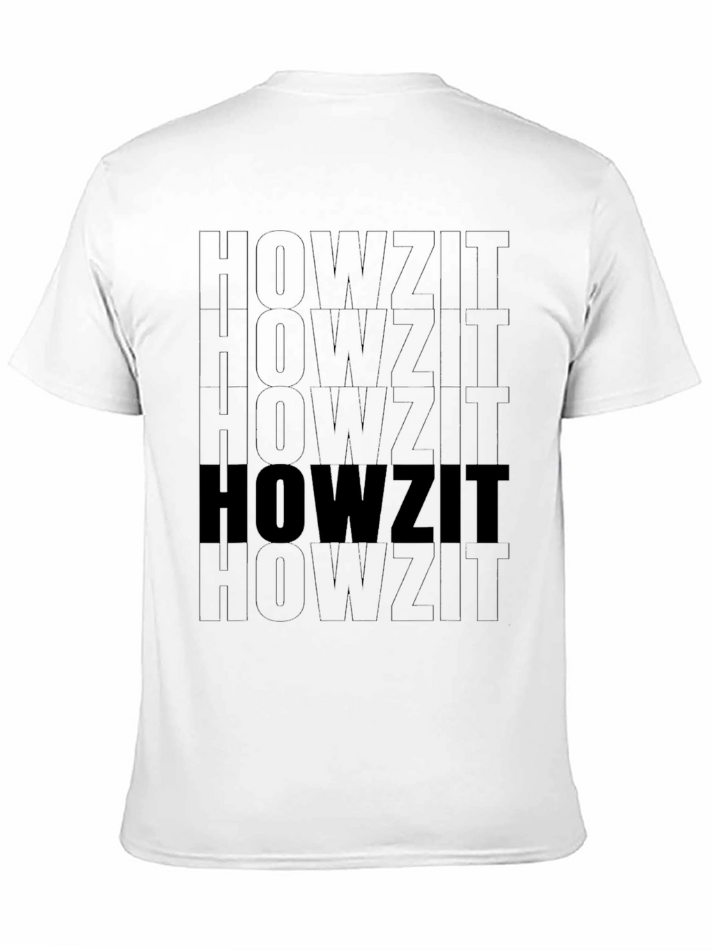 HOWZIT Graphic Print T-Shirt - Black
