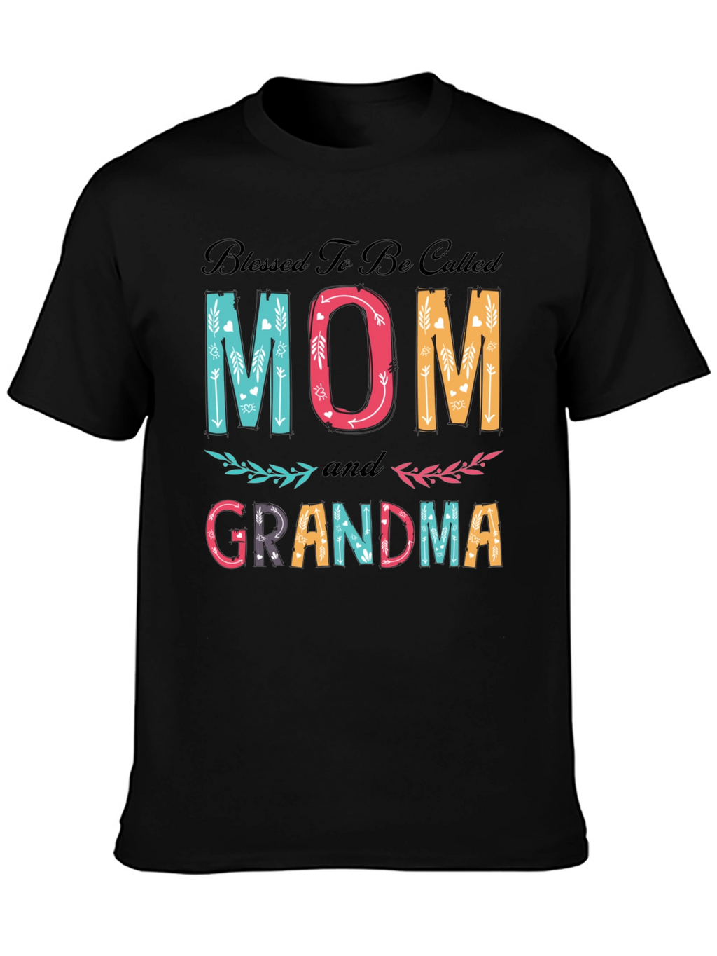 Blessed Mom and Grandma Graphic T-Shirt