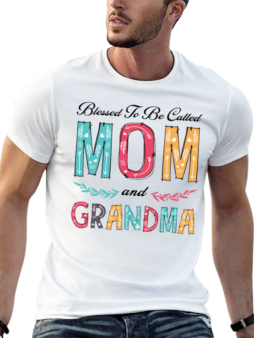 Blessed Mom and Grandma Graphic T-Shirt