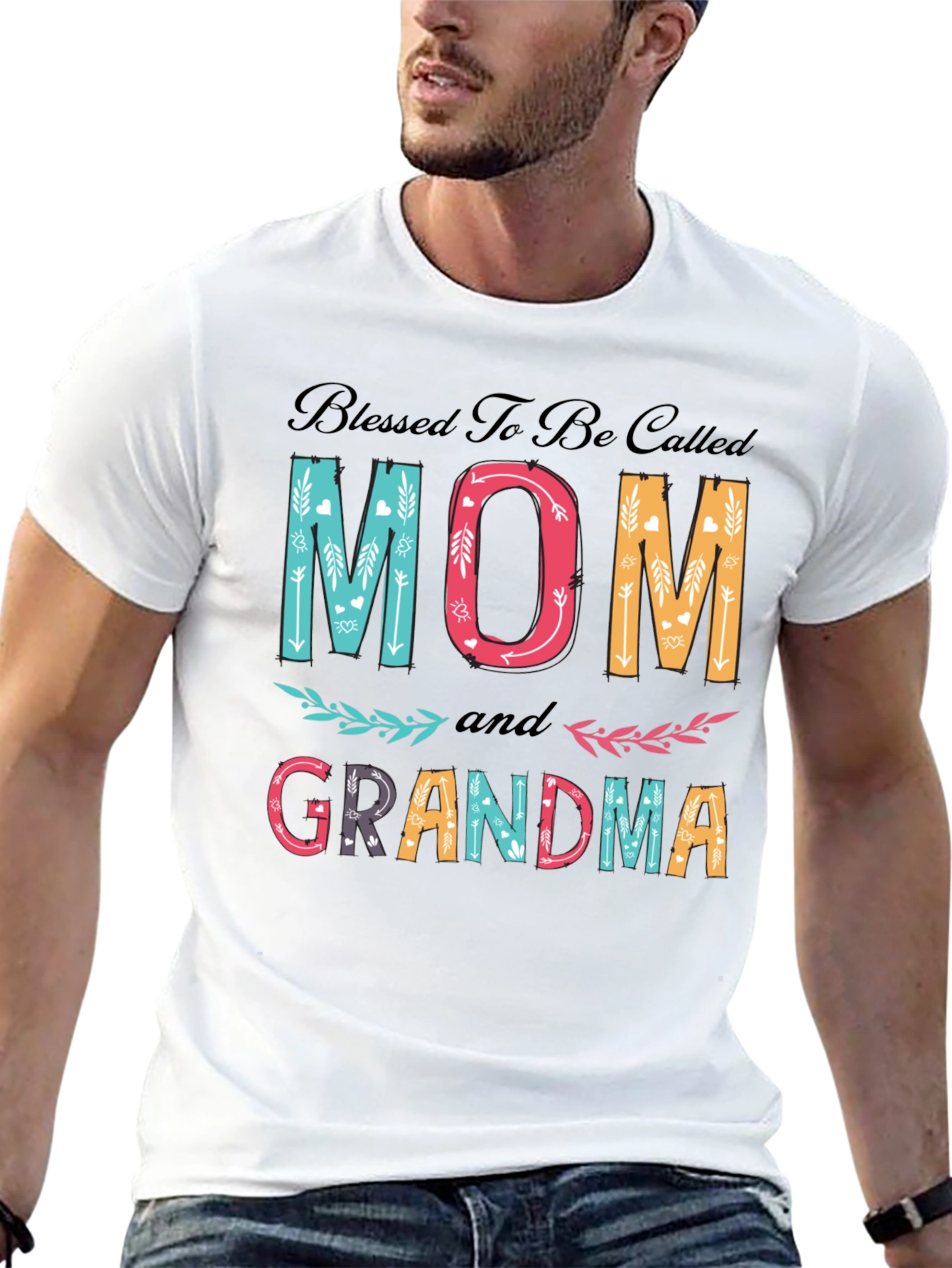 Blessed Mom and Grandma Graphic T-Shirt