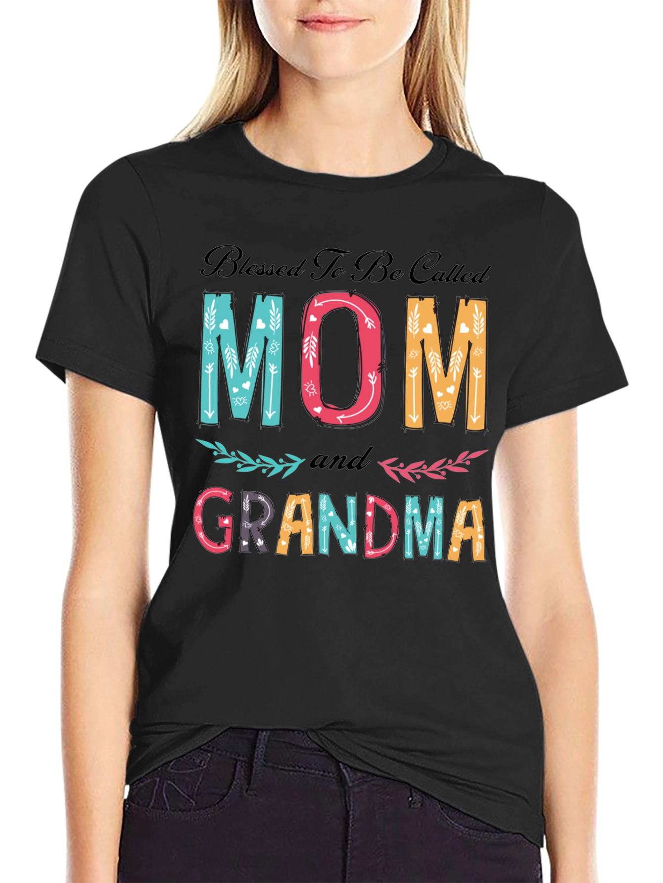 Blessed Mom and Grandma Graphic T-Shirt