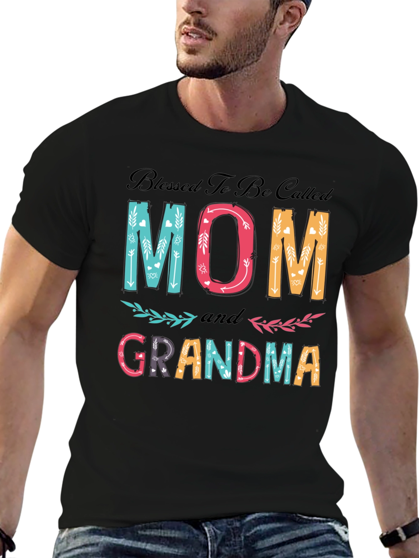 Blessed Mom and Grandma Graphic T-Shirt
