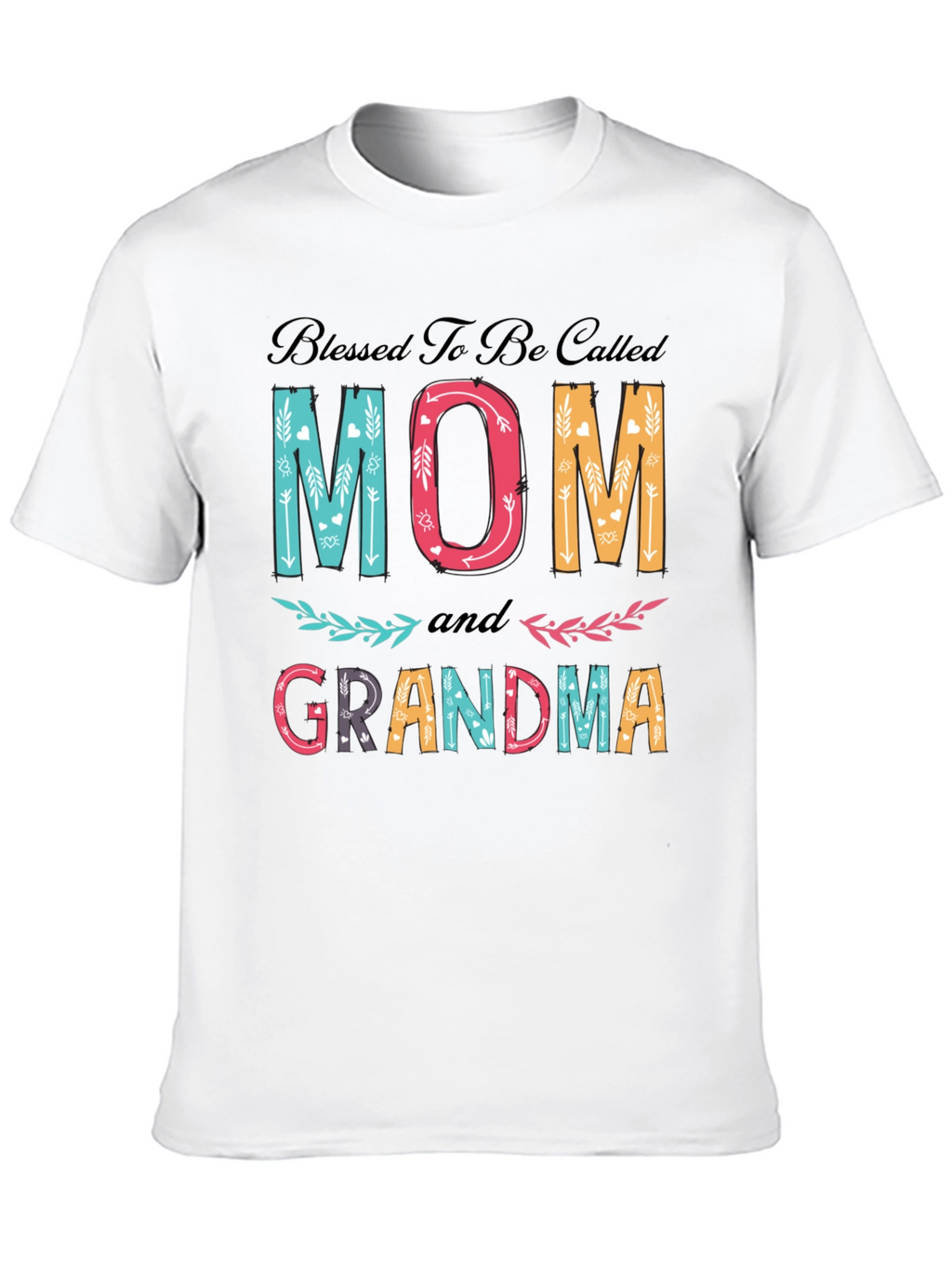 Blessed Mom and Grandma Graphic T-Shirt