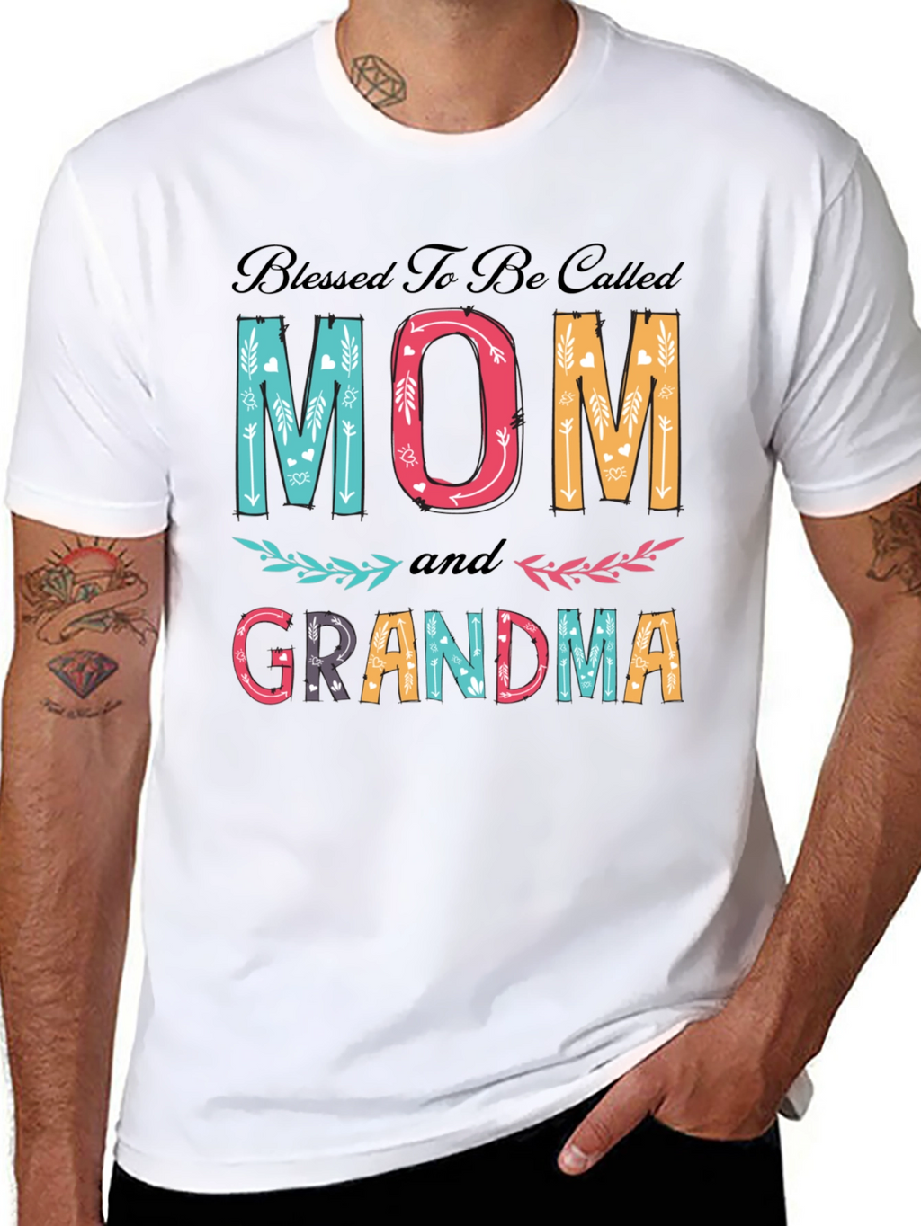 Blessed Mom and Grandma Graphic T-Shirt