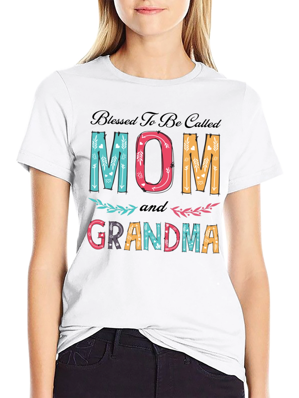Blessed Mom and Grandma Graphic T-Shirt