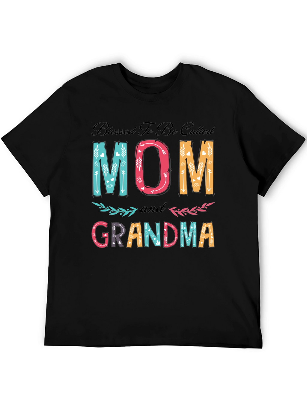 Blessed Mom and Grandma Graphic T-Shirt