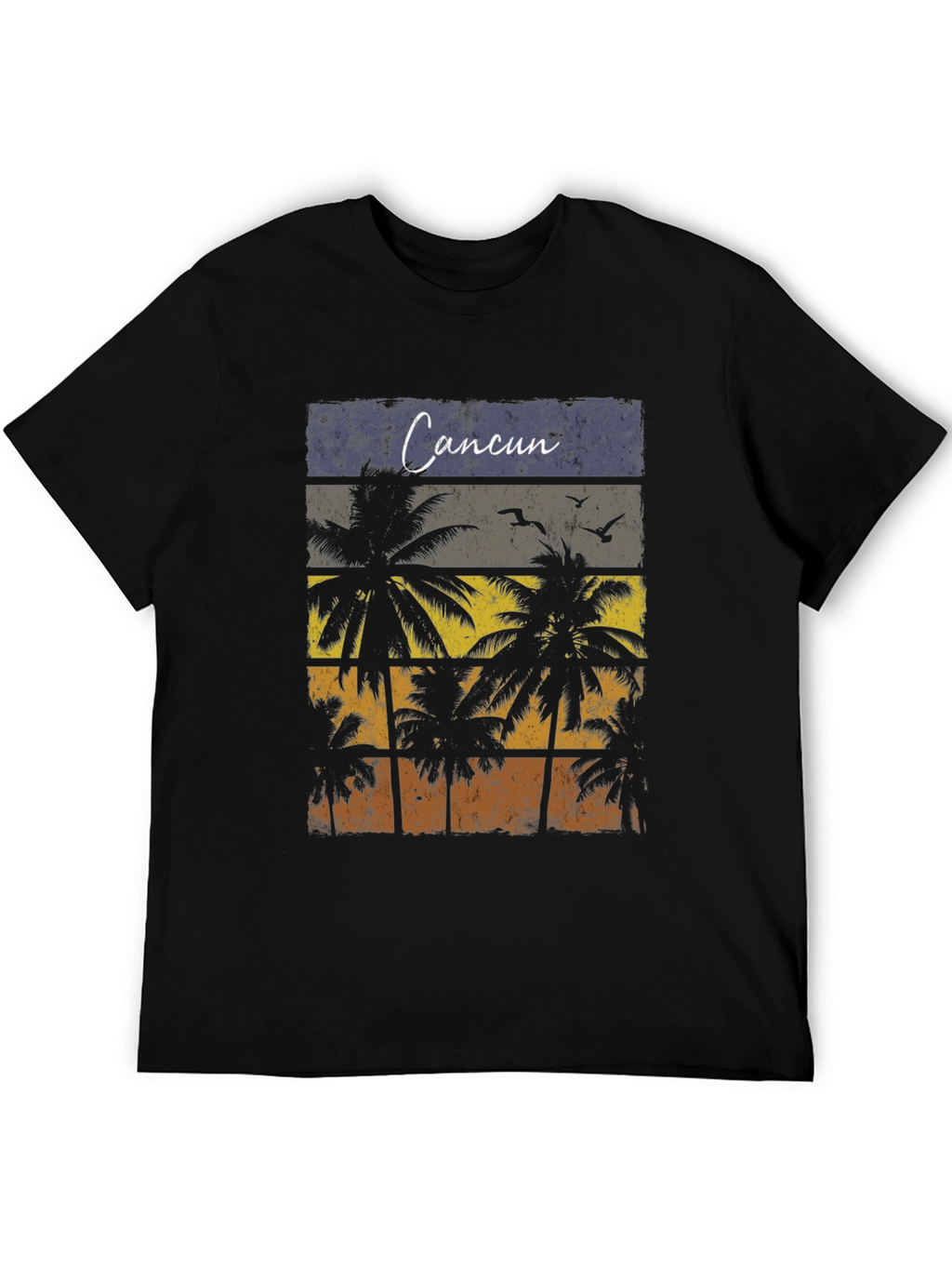 Cancun Palm Tree Graphic T-Shirt