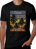 Cancun Palm Tree Graphic T-Shirt