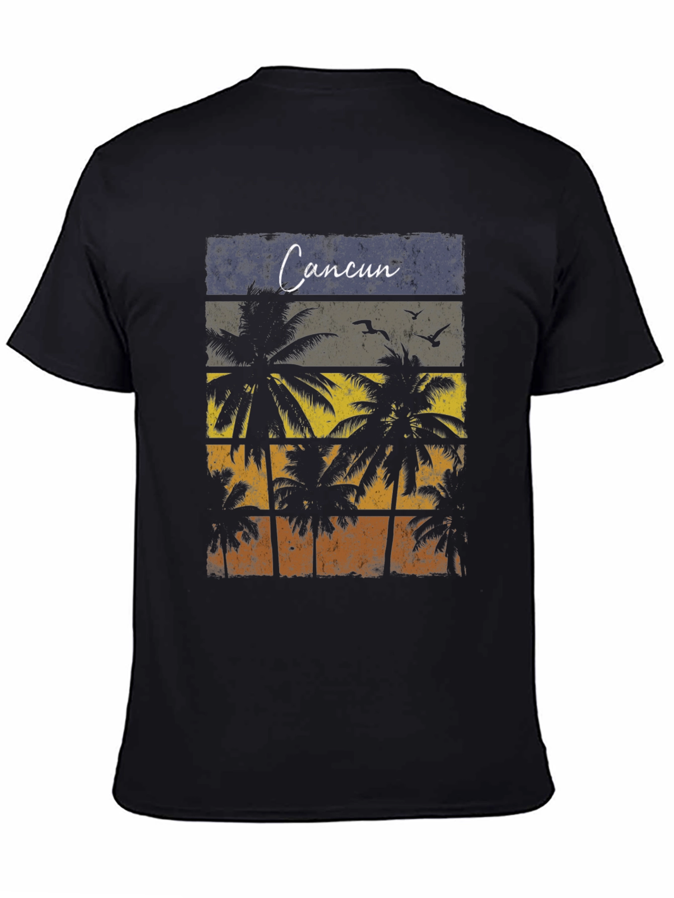 Cancun Palm Tree Graphic T-Shirt