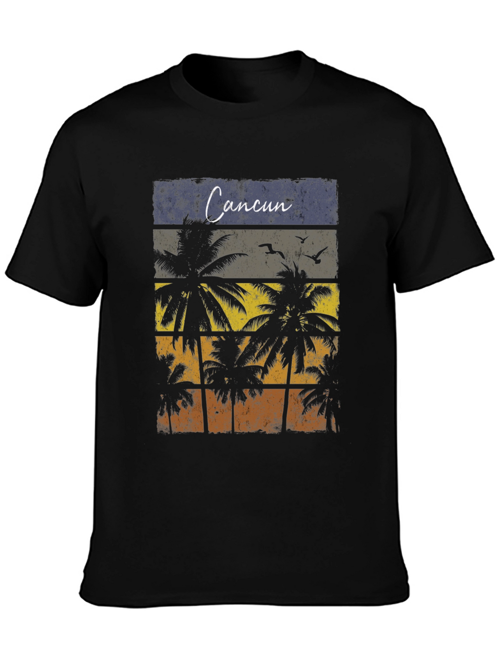 Cancun Palm Tree Graphic T-Shirt