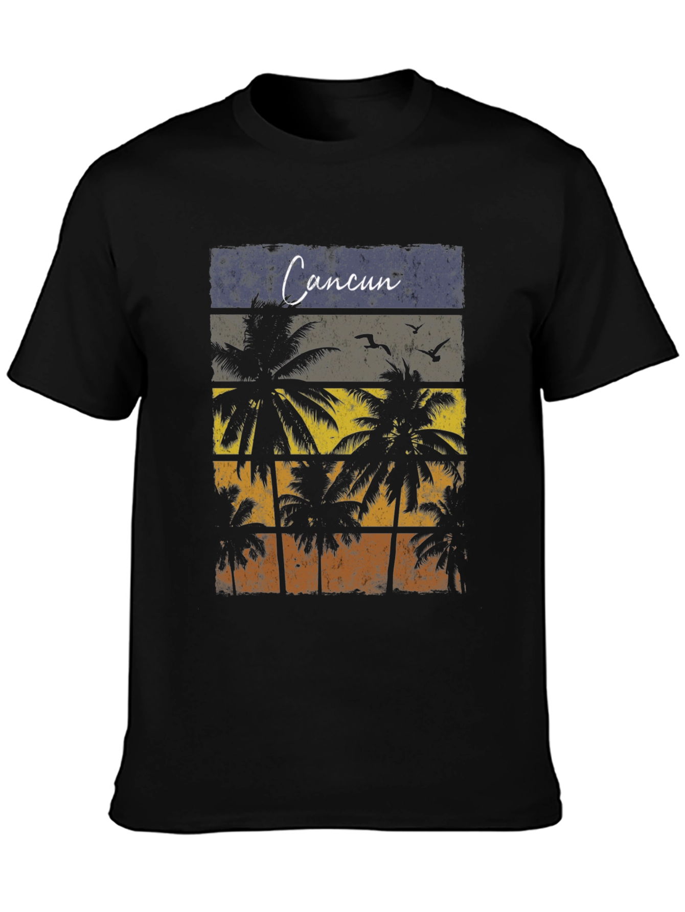 Cancun Palm Tree Graphic T-Shirt
