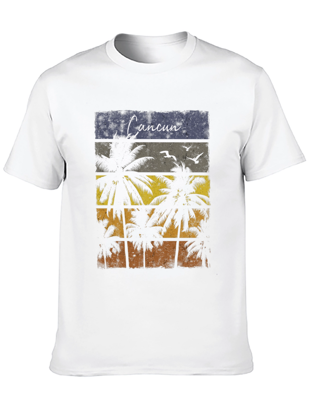 Cancun Palm Tree Graphic T-Shirt