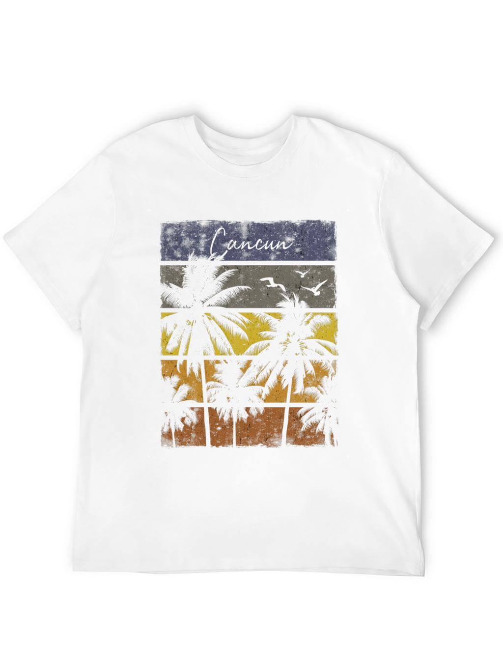 Cancun Palm Tree Graphic T-Shirt