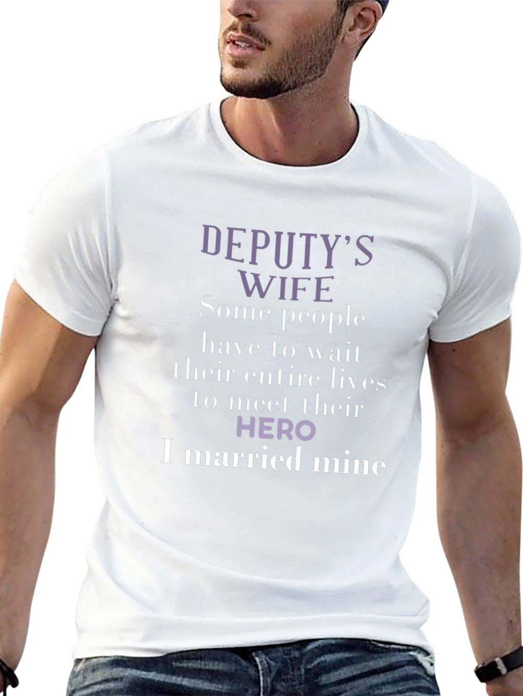 Deputys Wife Hero T-Shirt - Black
