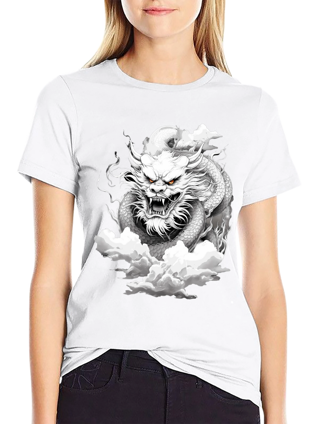 Dragon Graphic Tee - Black
