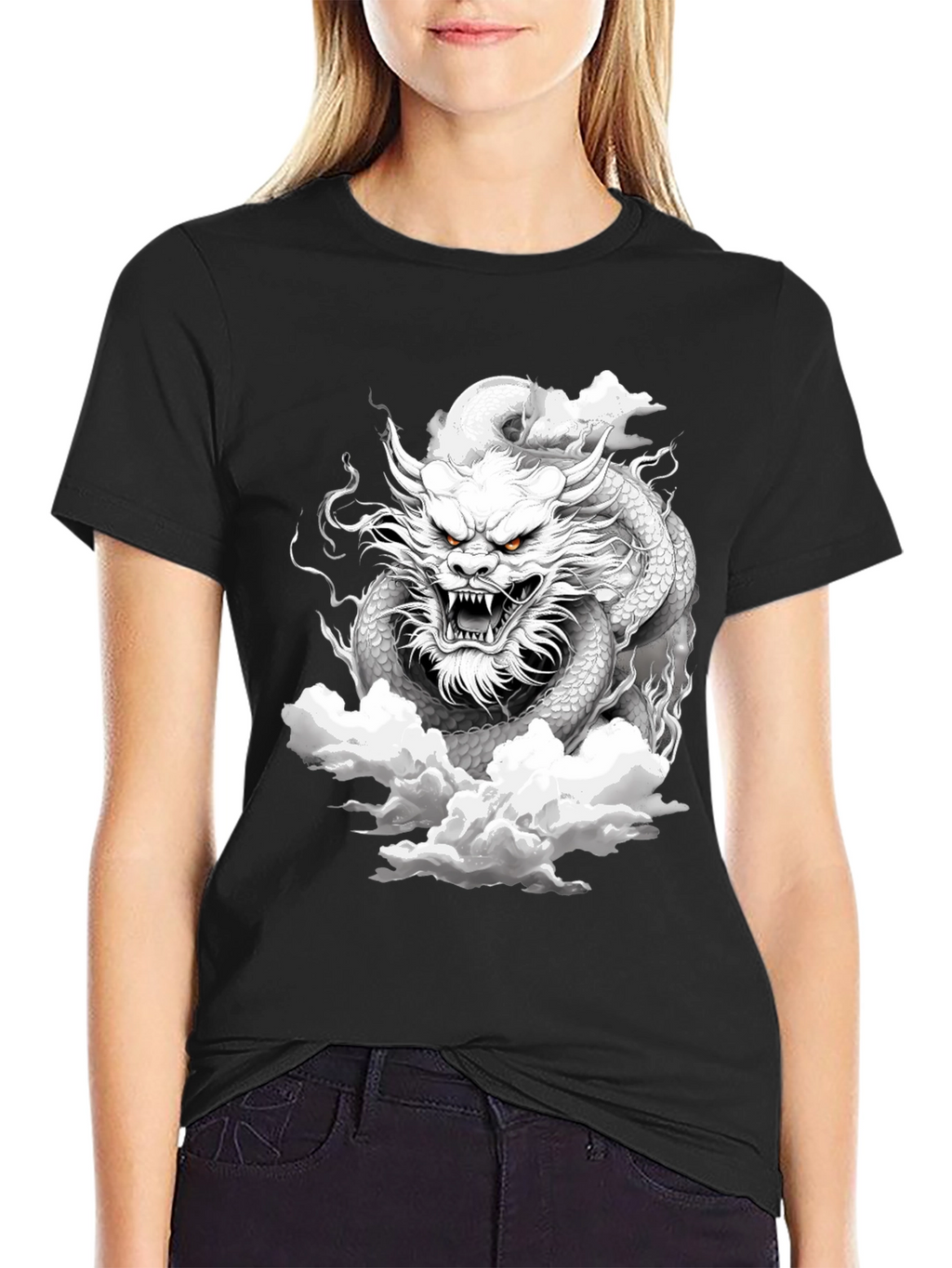 Dragon Graphic Tee - Black