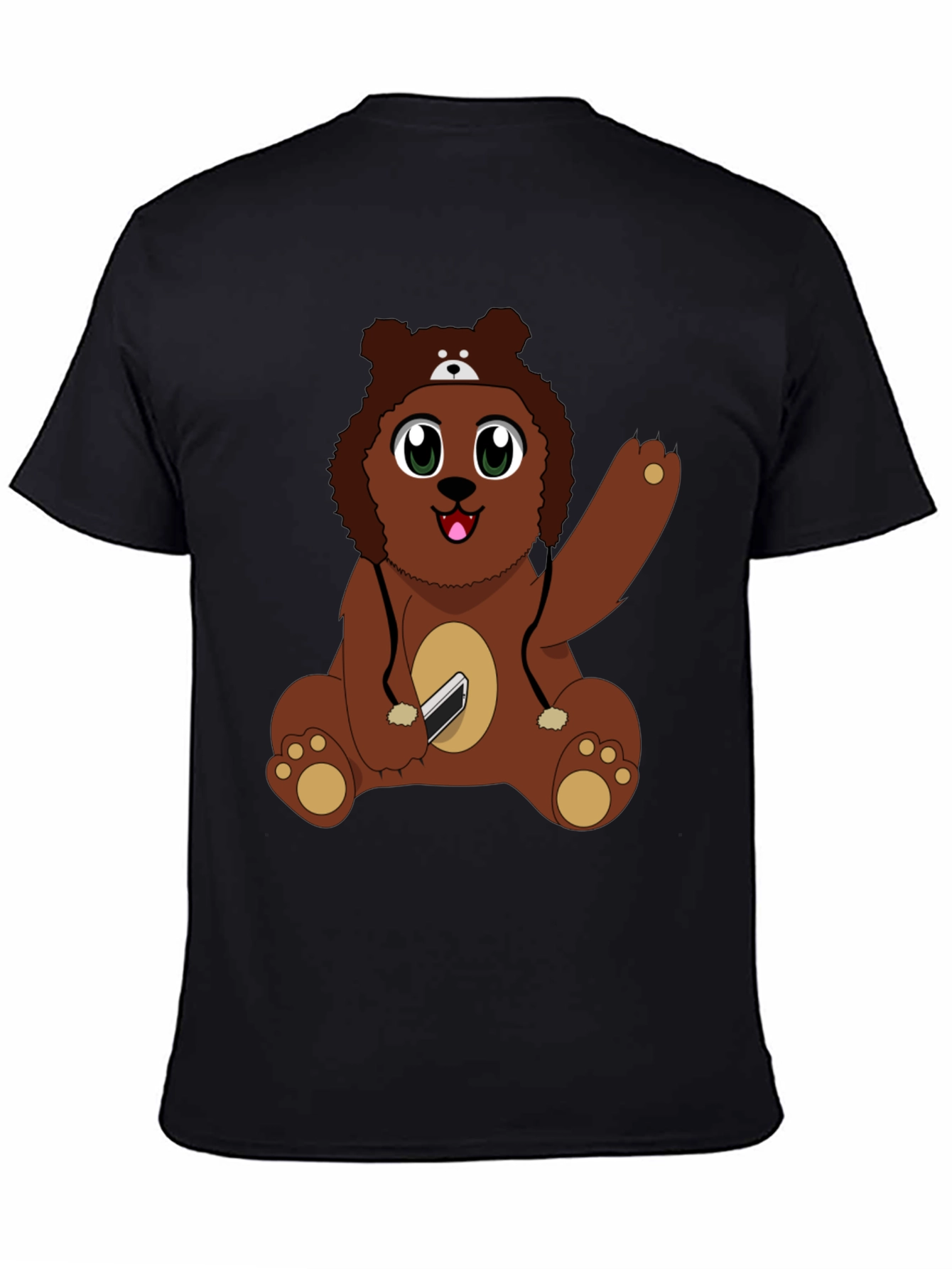 Cute Cartoon Bear Graphic T-Shirt