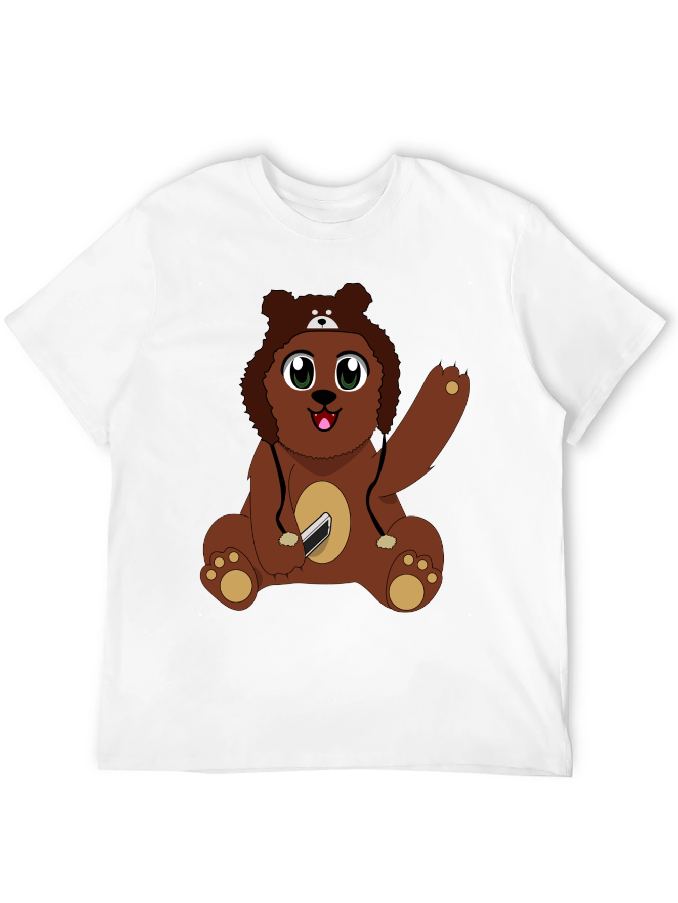Cute Cartoon Bear Graphic T-Shirt