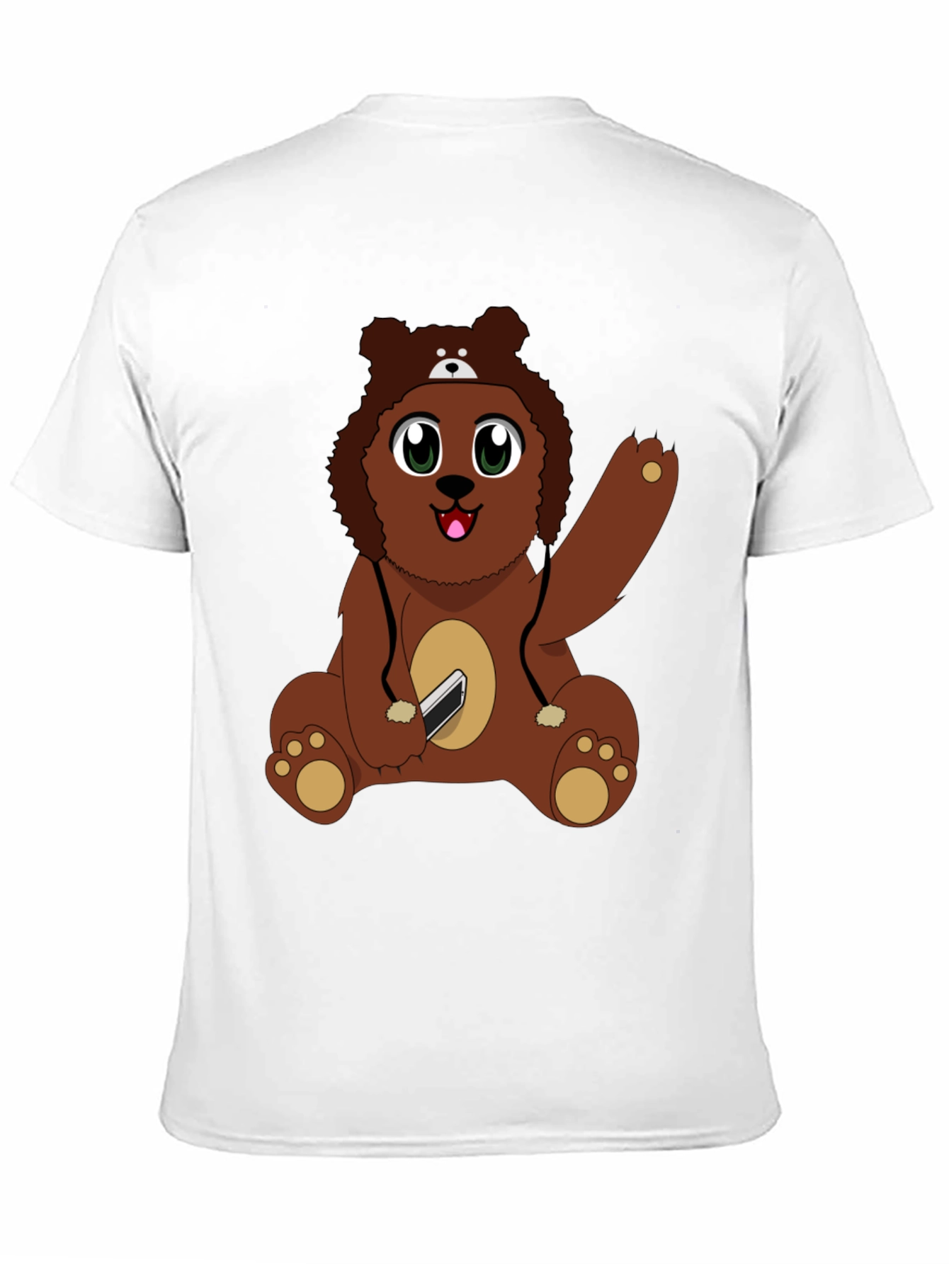 Cute Cartoon Bear Graphic T-Shirt