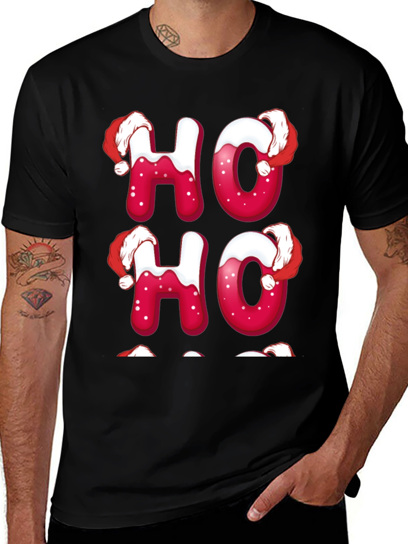 Festive Ho Ho Ho Christmas T-Shirt