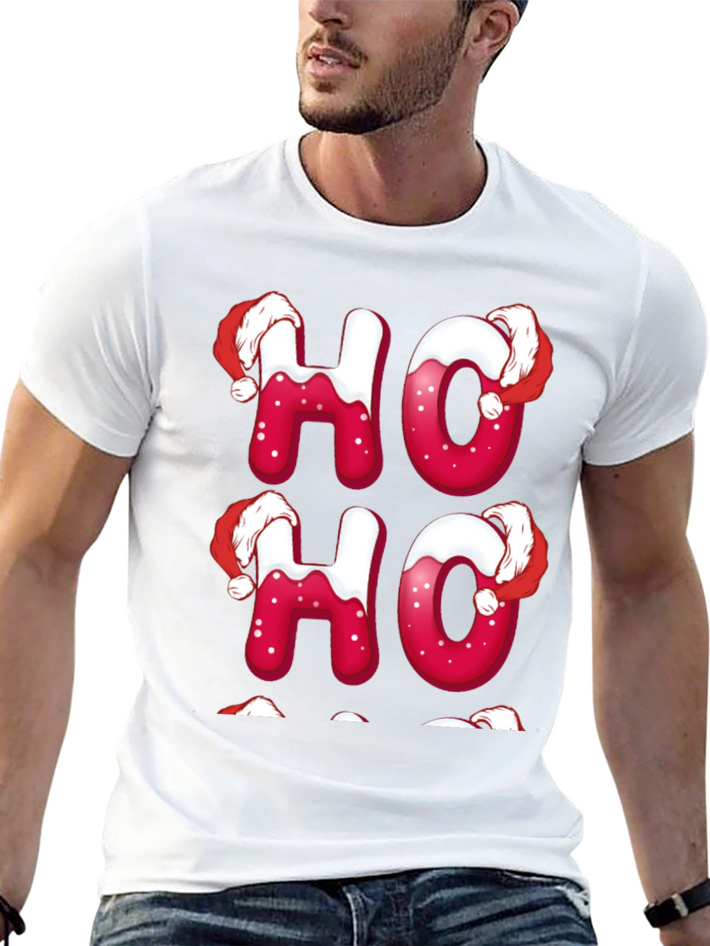 Festive Ho Ho Ho Christmas T-Shirt