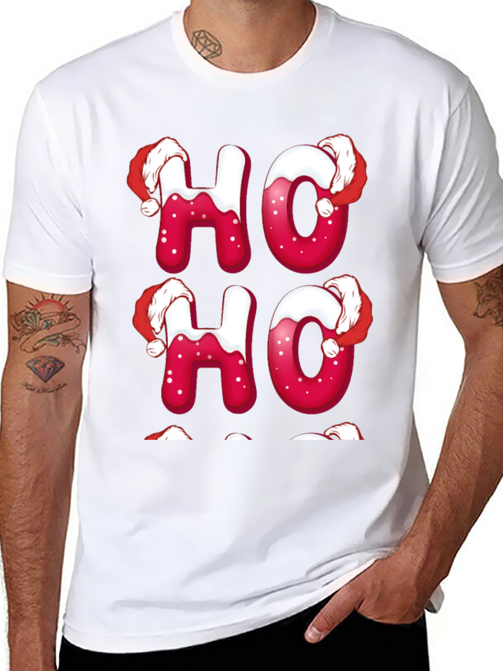 Festive Ho Ho Ho Christmas T-Shirt