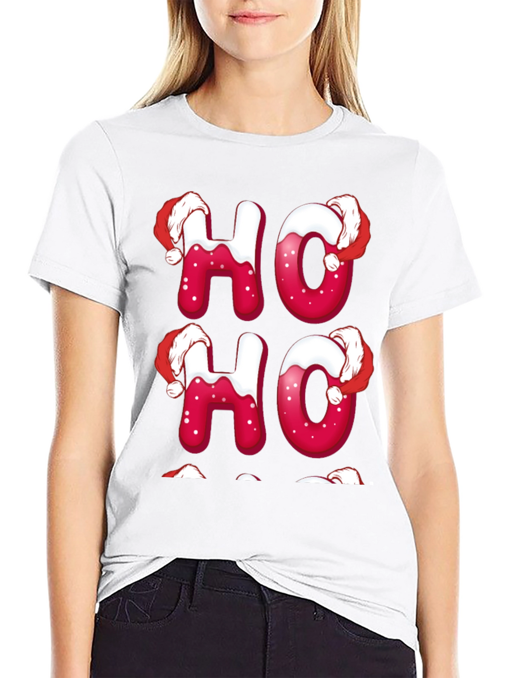 Festive Ho Ho Ho Christmas T-Shirt
