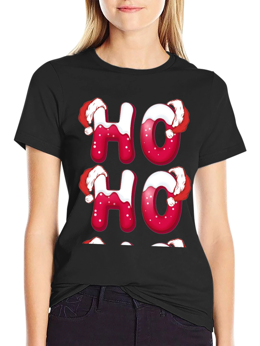 Festive Ho Ho Ho Christmas T-Shirt