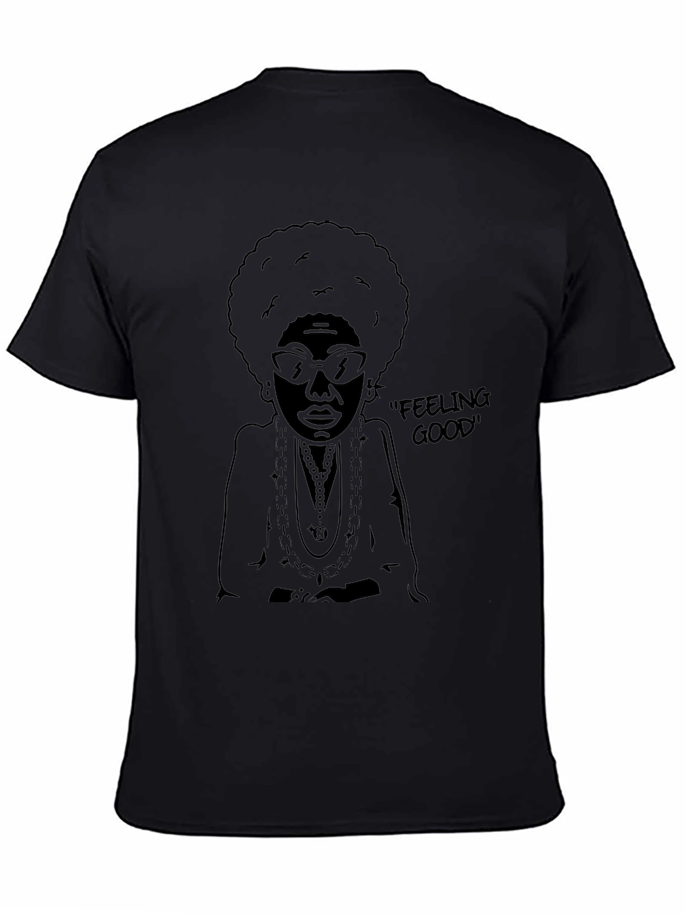 Feeling Good Graphic Tee - Mens Black T-Shirt