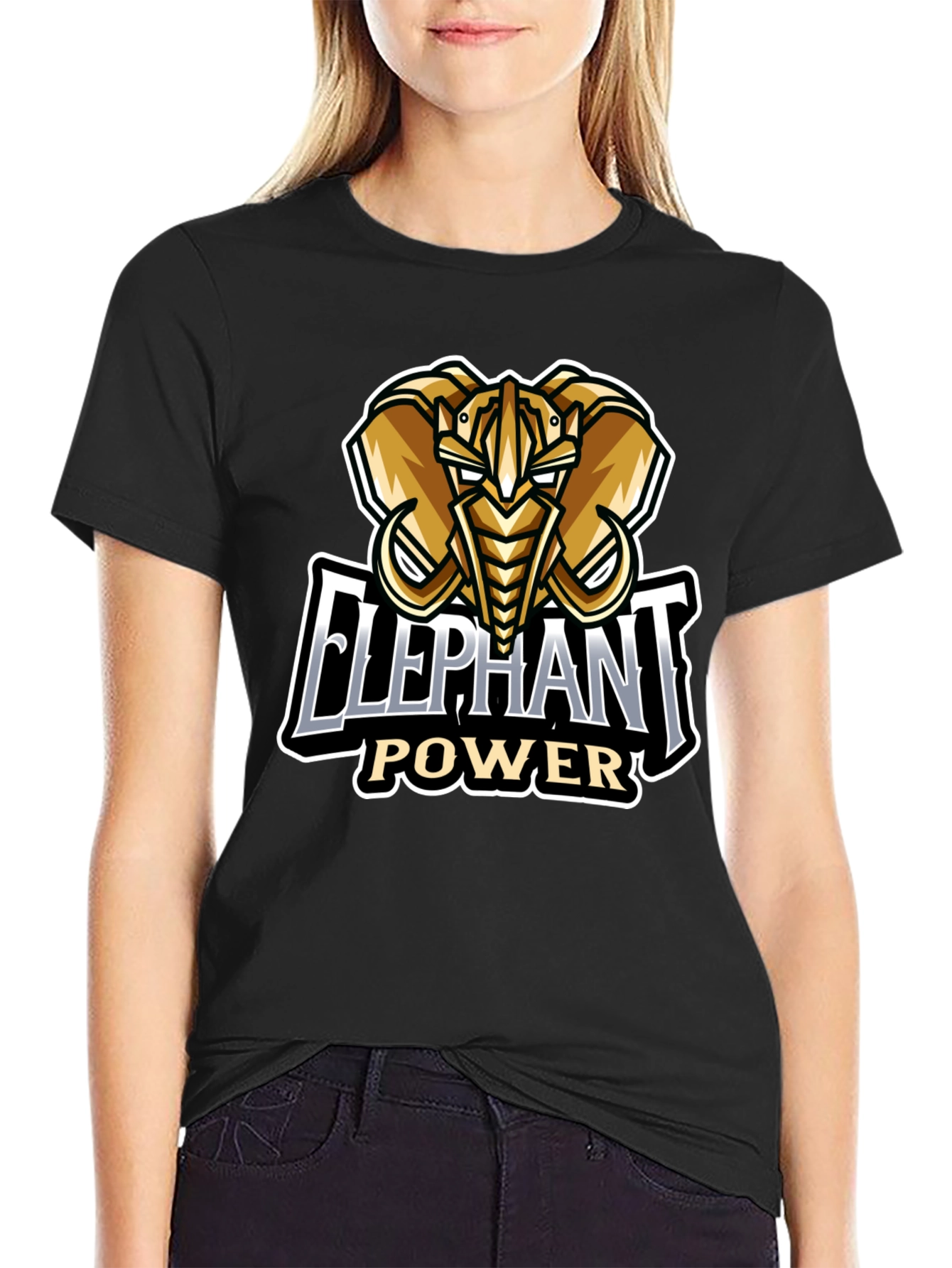 Elephant Power Graphic T-Shirt