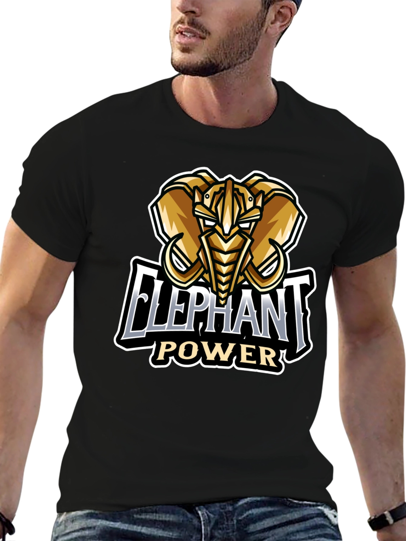 Elephant Power Graphic T-Shirt