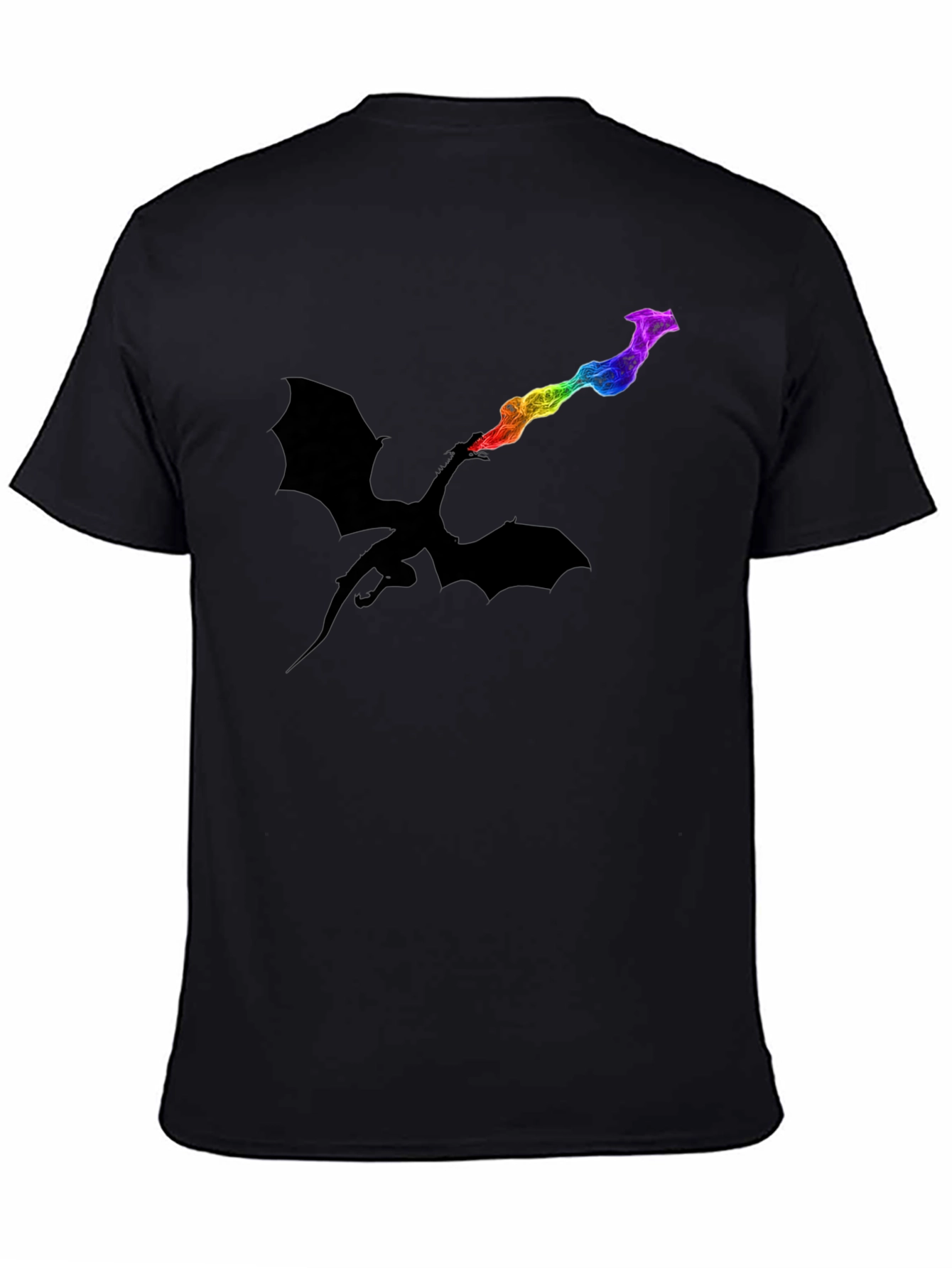 Dragon Fire Rainbow Graphic T-Shirt