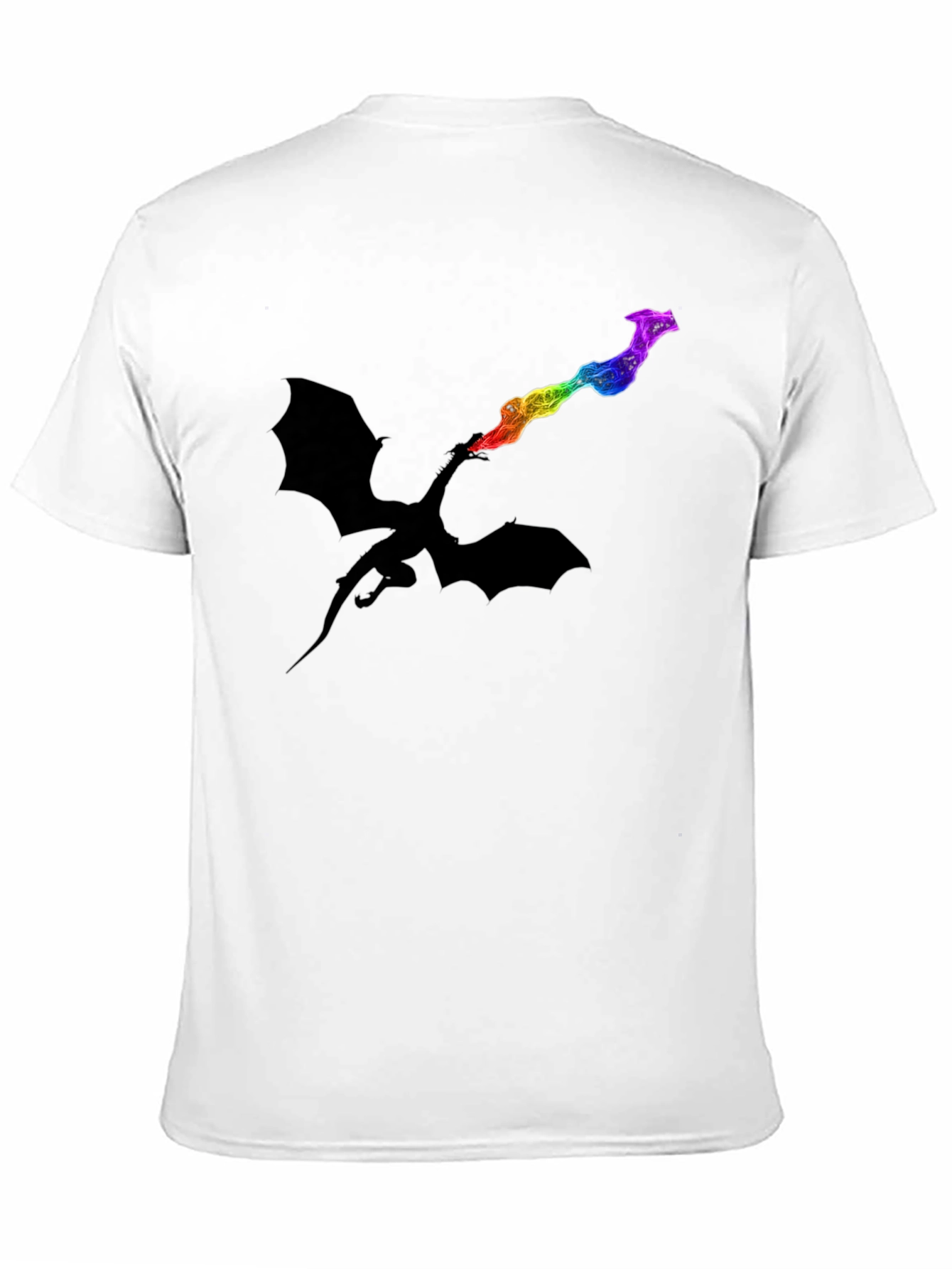 Dragon Fire Rainbow Graphic T-Shirt
