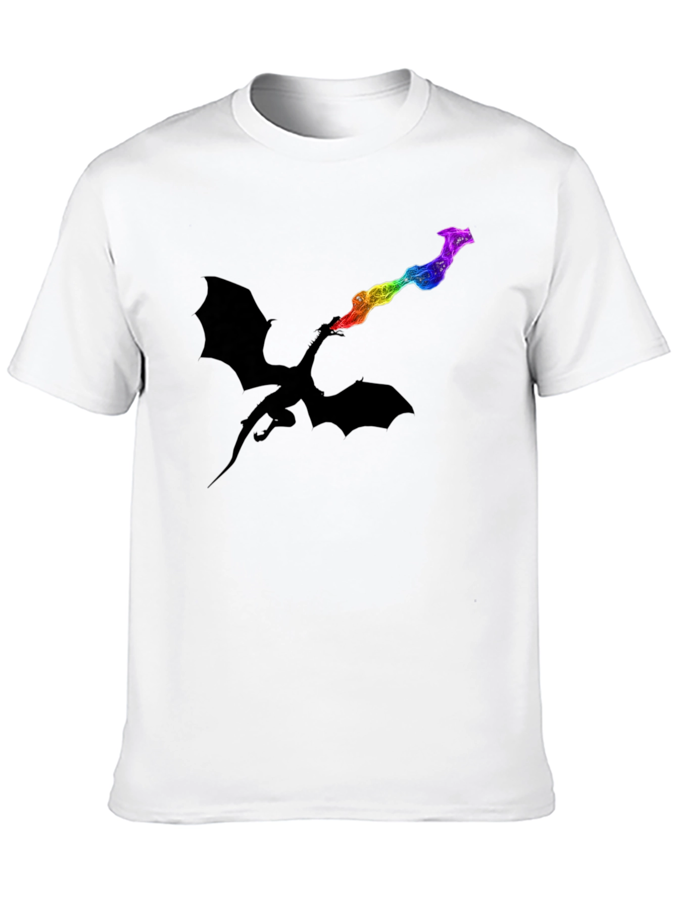 Dragon Fire Rainbow Graphic T-Shirt