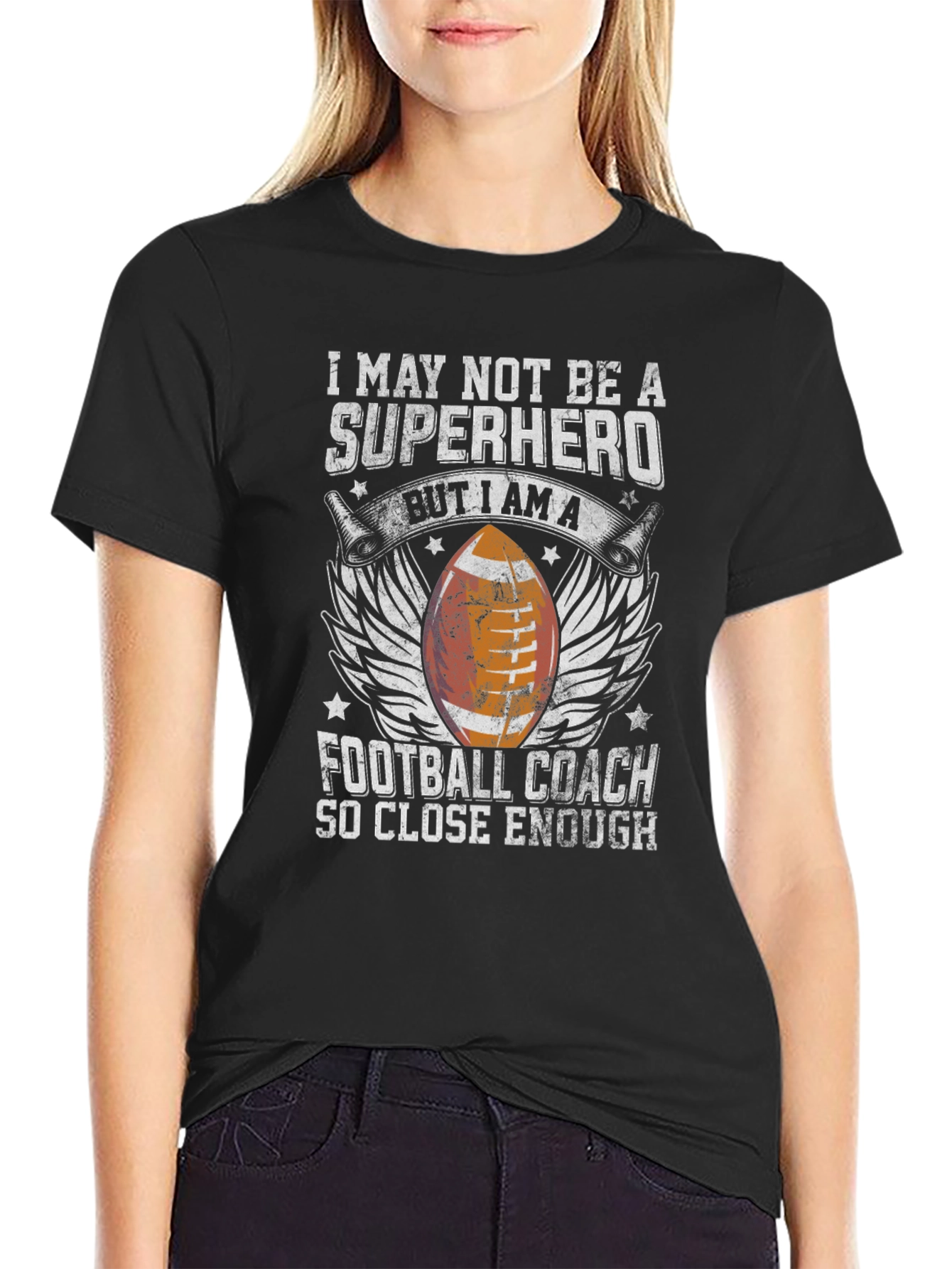 Football Coach Graphic T-Shirt - So Close Enough