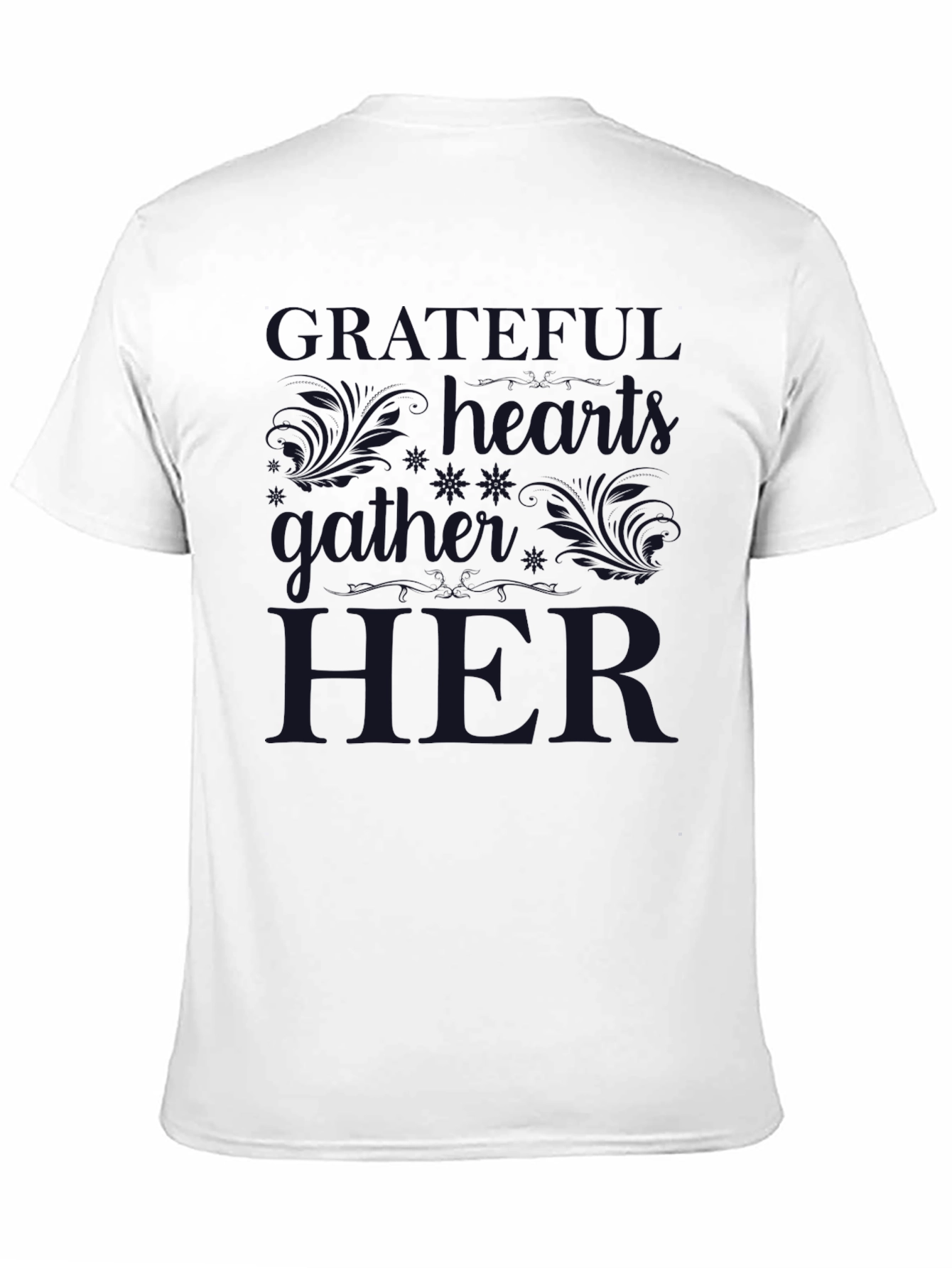 Grateful Hearts Gather Here Graphic T-Shirt