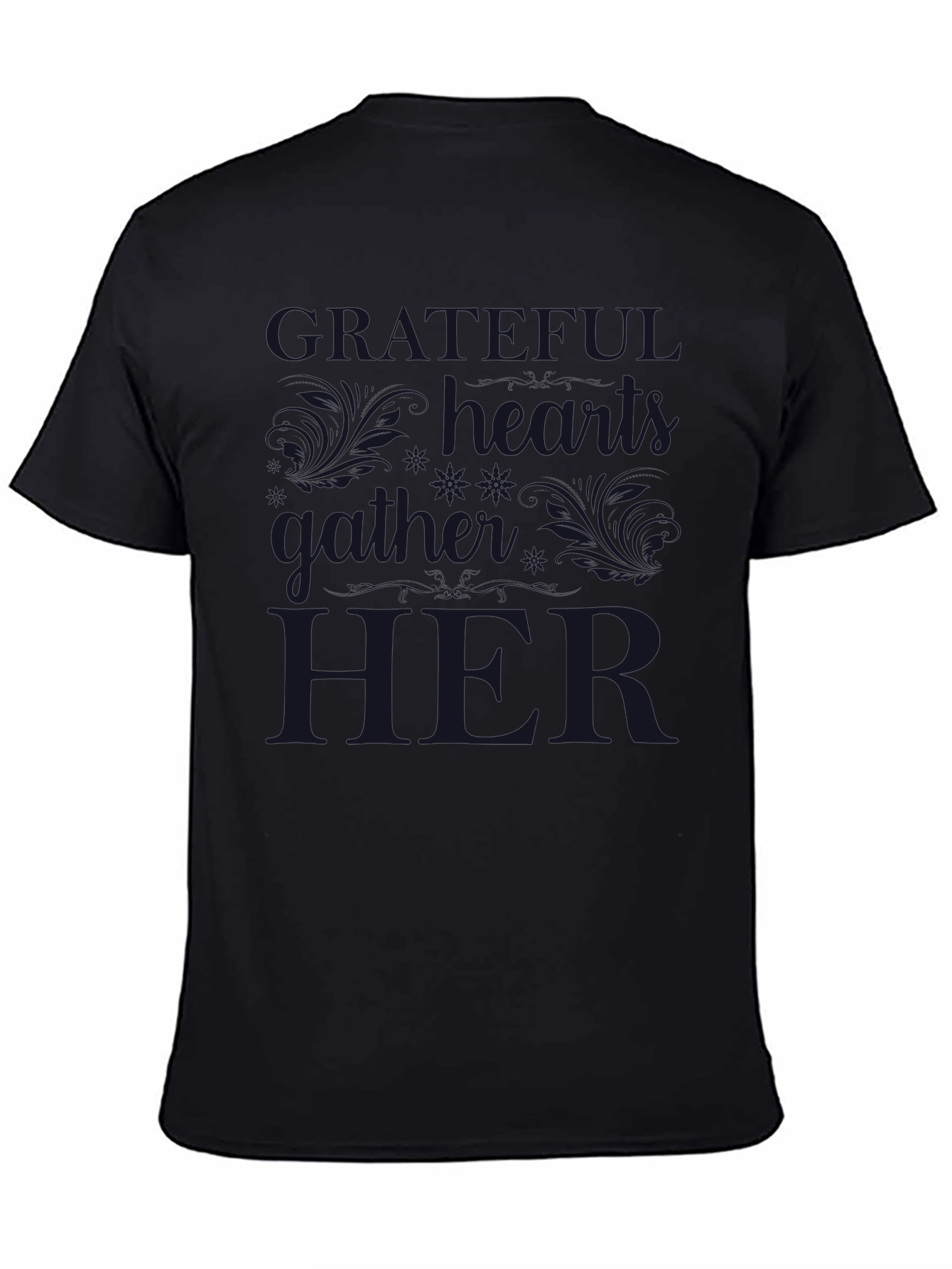 Grateful Hearts Gather Here Graphic T-Shirt