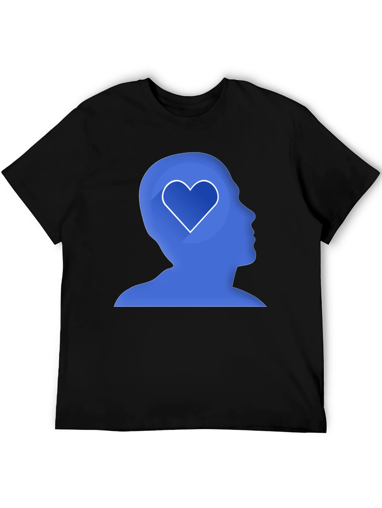 Heart Mind Graphic Tee - Mens Black T-Shirt