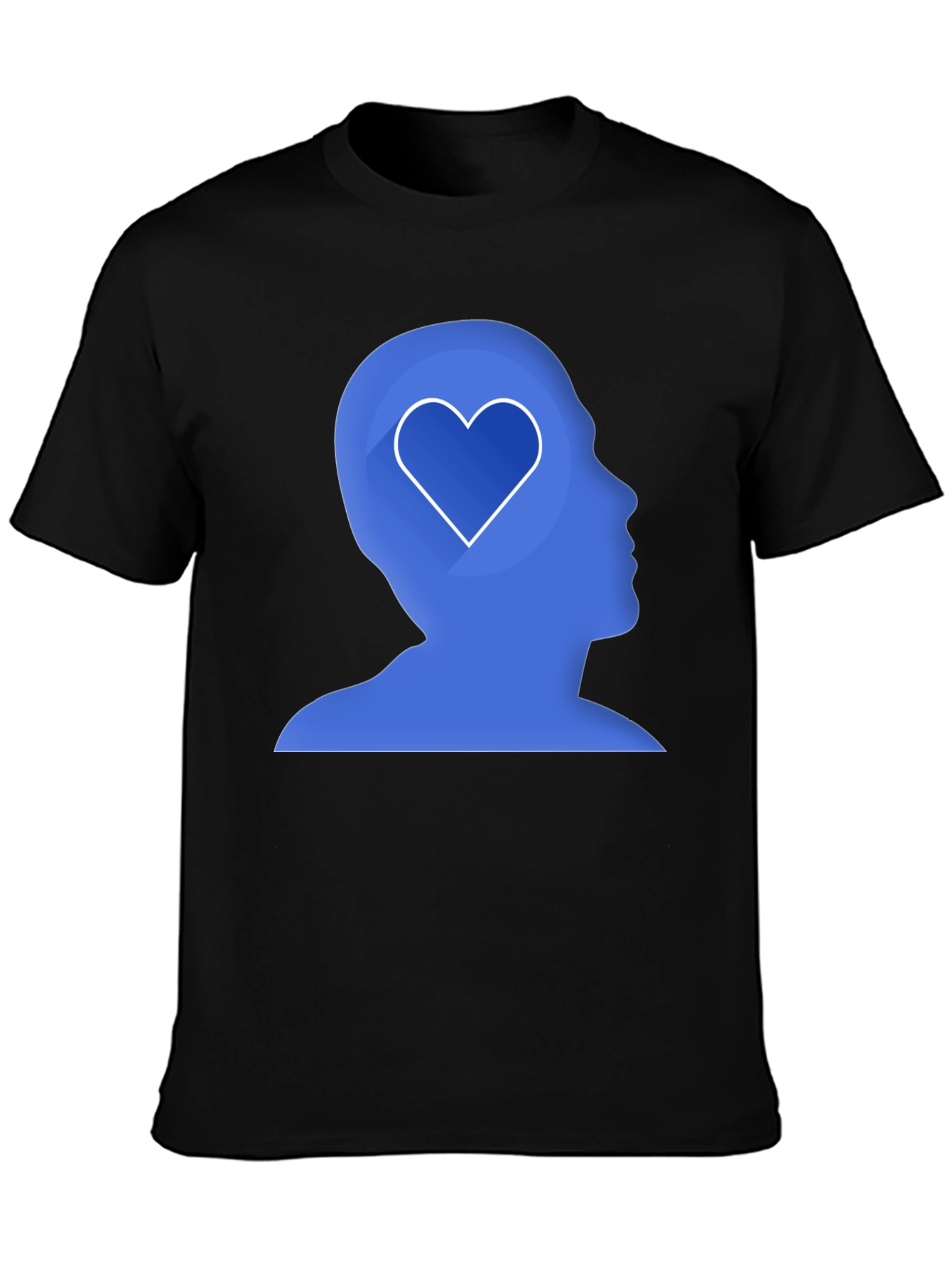 Heart Mind Graphic Tee - Mens Black T-Shirt