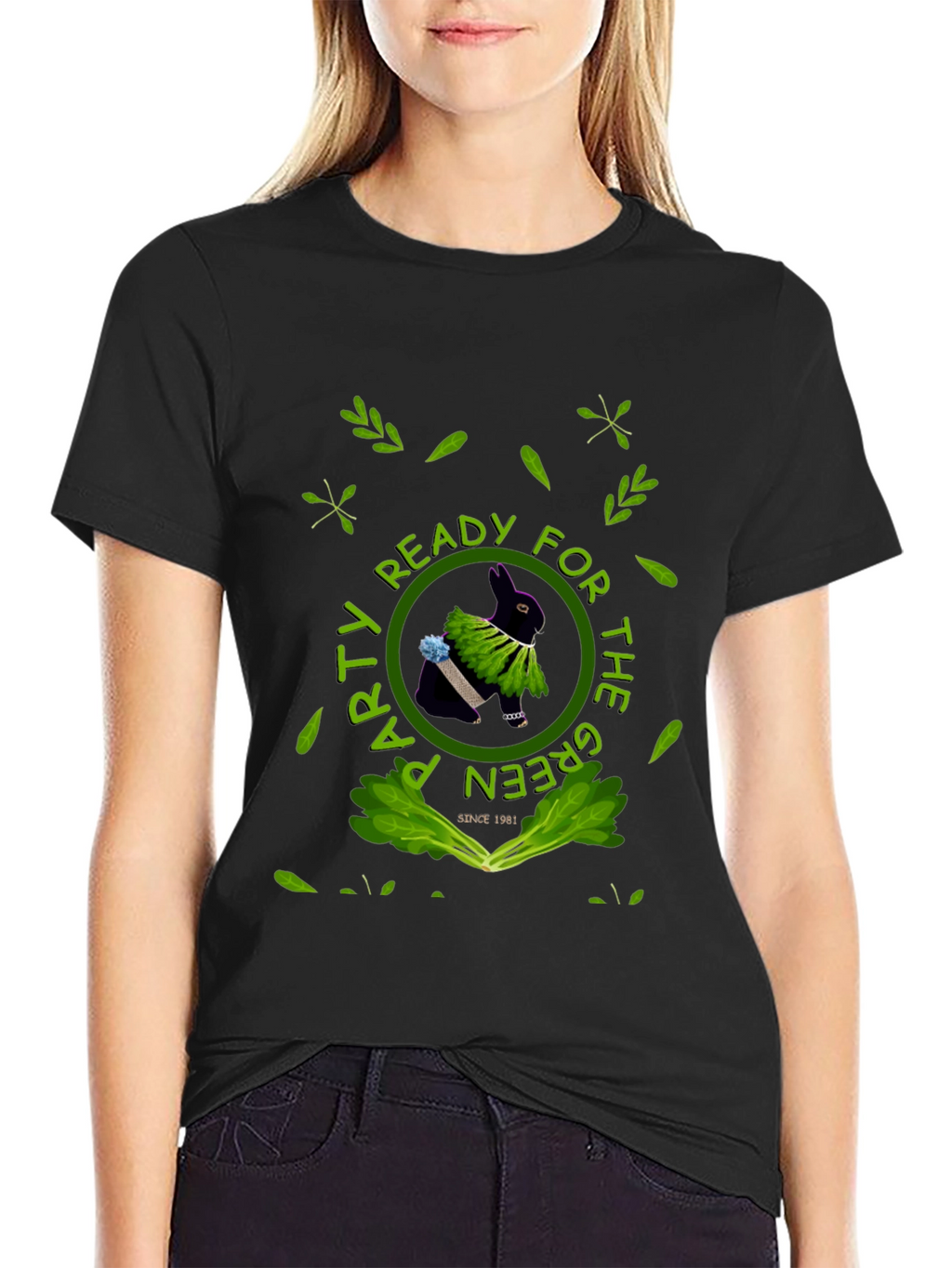 Green Party Rabbit Tee