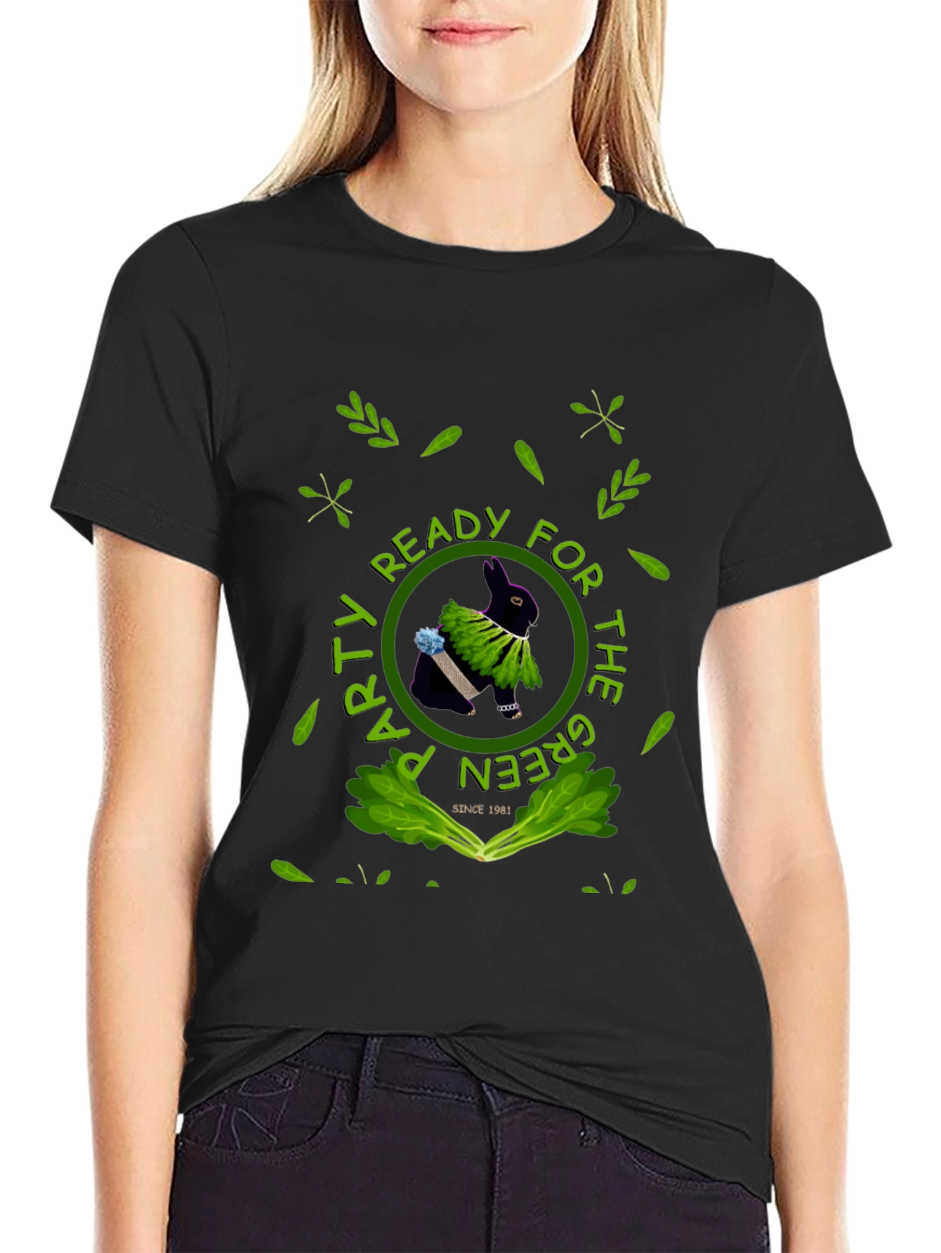 Green Party Rabbit Tee