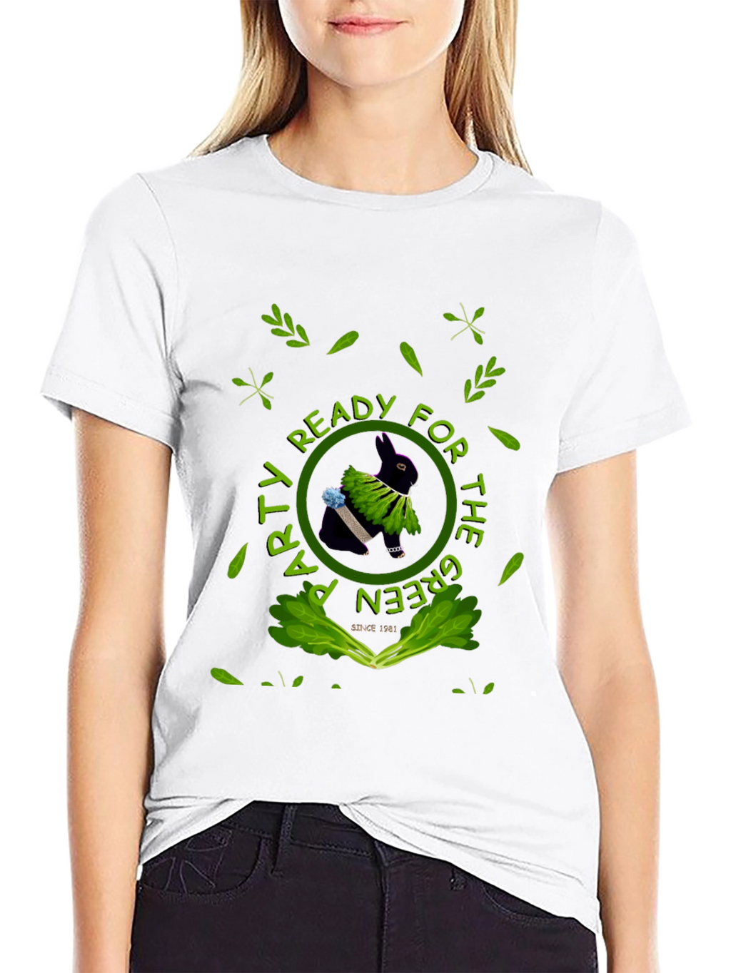 Green Party Rabbit Tee