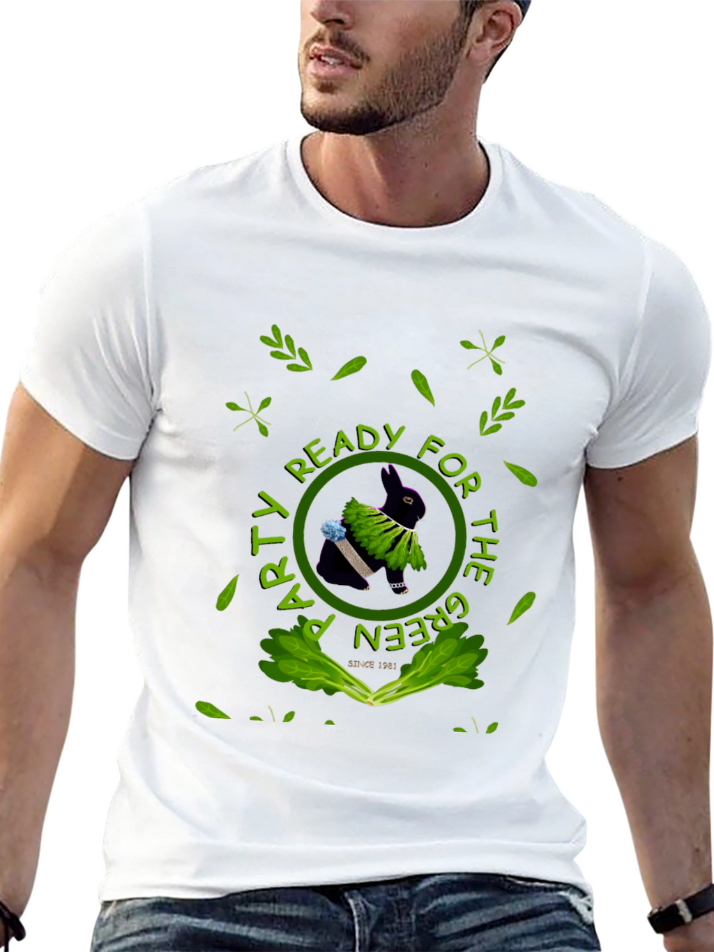 Green Party Rabbit Tee