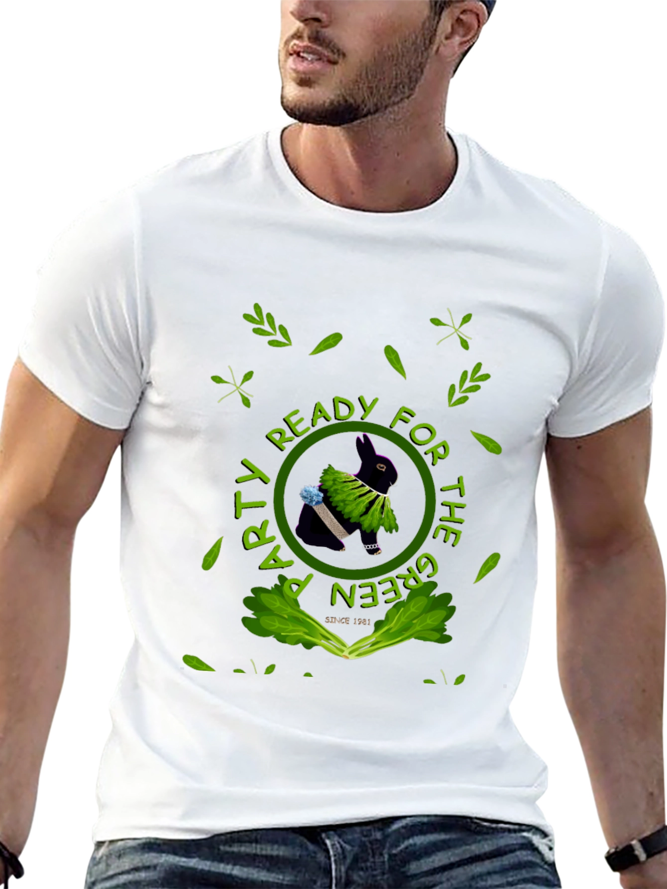Green Party Rabbit Tee