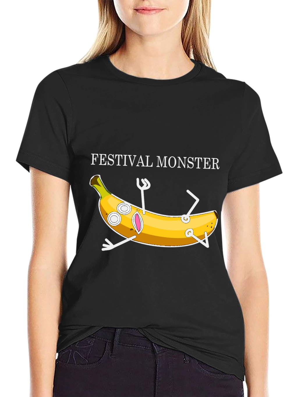 Festival Monster Banana Graphic T-Shirt